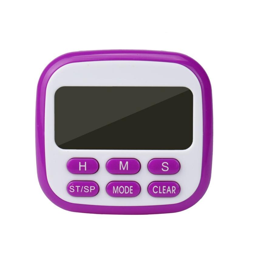 Dual Event Digital Timer Stopwatch for Kitchen Baking Gym LED Alert Multi-Function Digital Pedometer