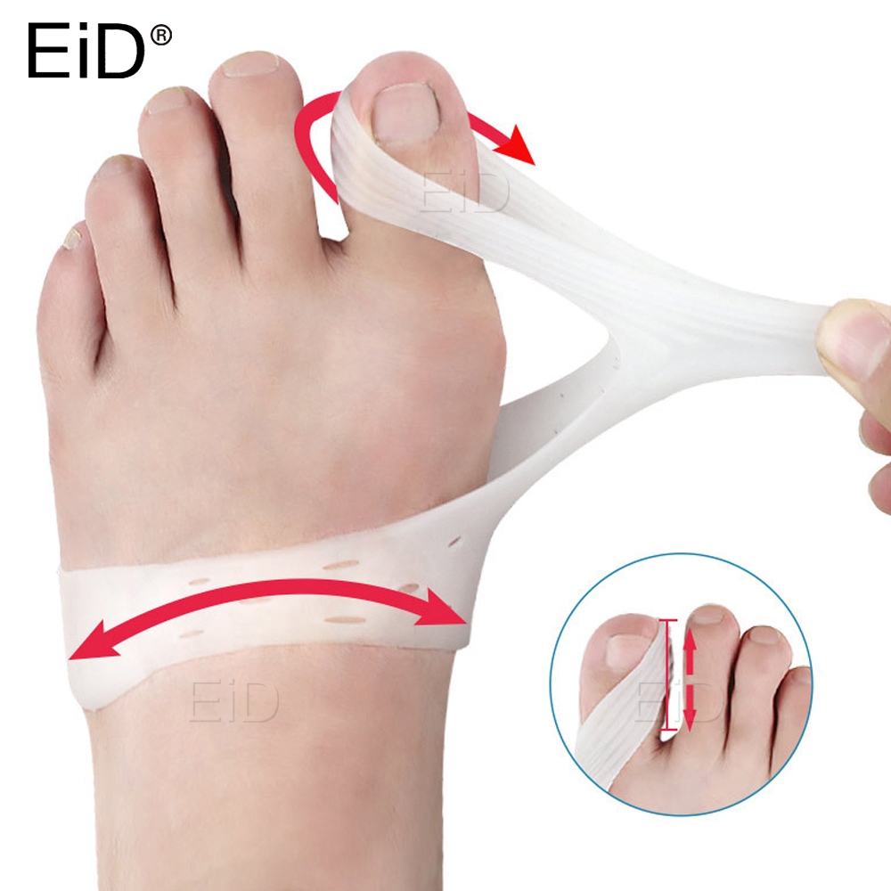 Eid Hallux Valgus Orthese Siliconen Teen Separator Bunion Pads Correctie Strooier Foot Protector Vinger Pijn Verlichten Inserts