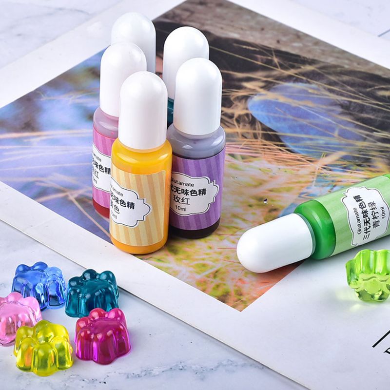 24 farver epoxy pigment flydende perle farvestof farvestof blæk diffusion uv harpiks håndværk