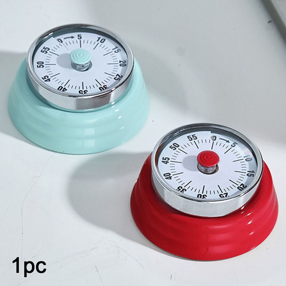 Magnetic Bottom Digit Retro Pointer Kitchen Timer Portable Large Dial Multi Use Reminder Cooking Count Down Mechanical Clockwork