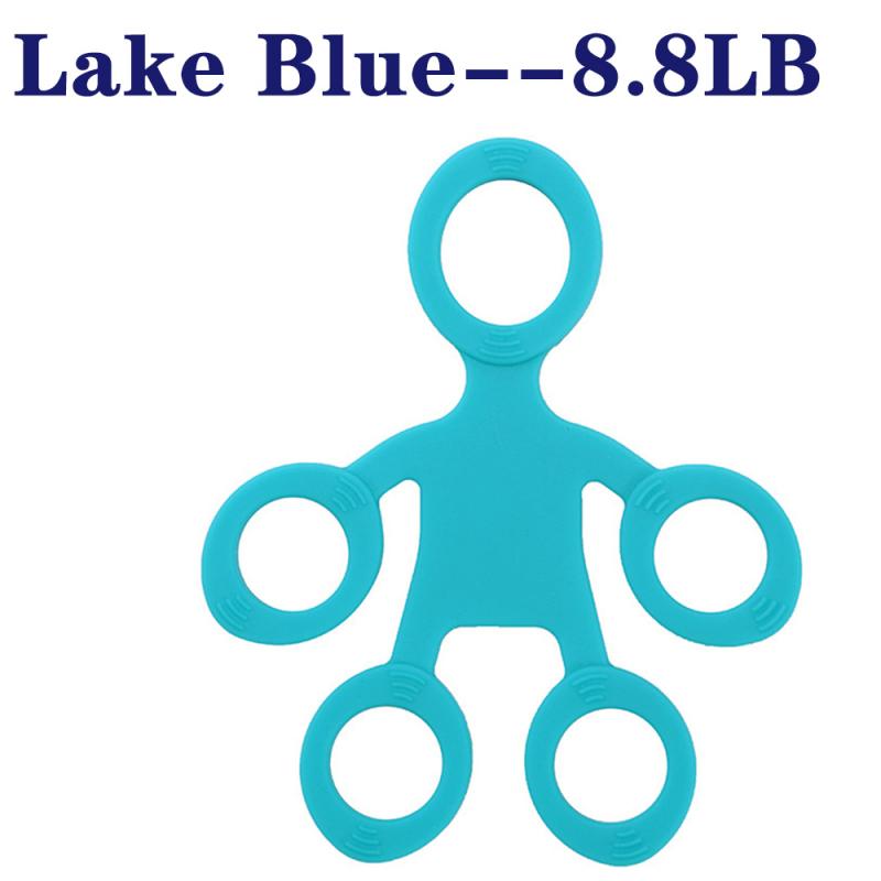 Siliconen Hand Trainer Vinger Grijper Exerciser Vinger Brancard Oefening Handgrepen Pols Sterkte Expander Revalidatie Gereedschap: Black