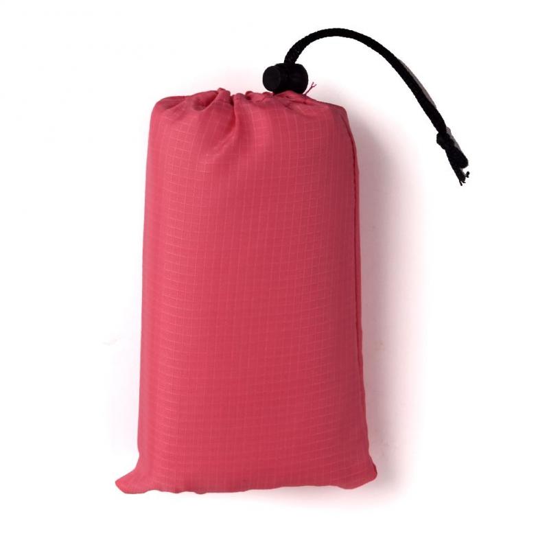 Vattentät ficka strand utomhus campingmatta filt lätt kompakt utomhus picknickmatta markduk presenning campingmatta 8: Roes röd / 1 x 1.4m