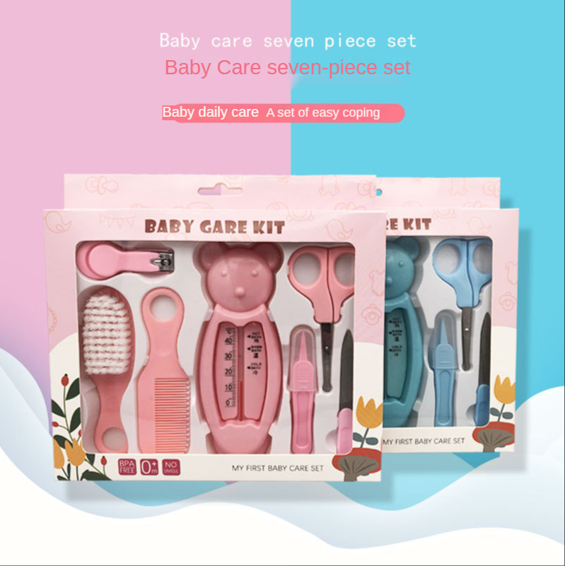 Baby Gezondheidszorg Kit Pasgeboren Nail Haar Thermometer Grooming Brush Kit Clipper Schaar Multifunctionele Kid Toiletartikelen Kit Babyverzorging