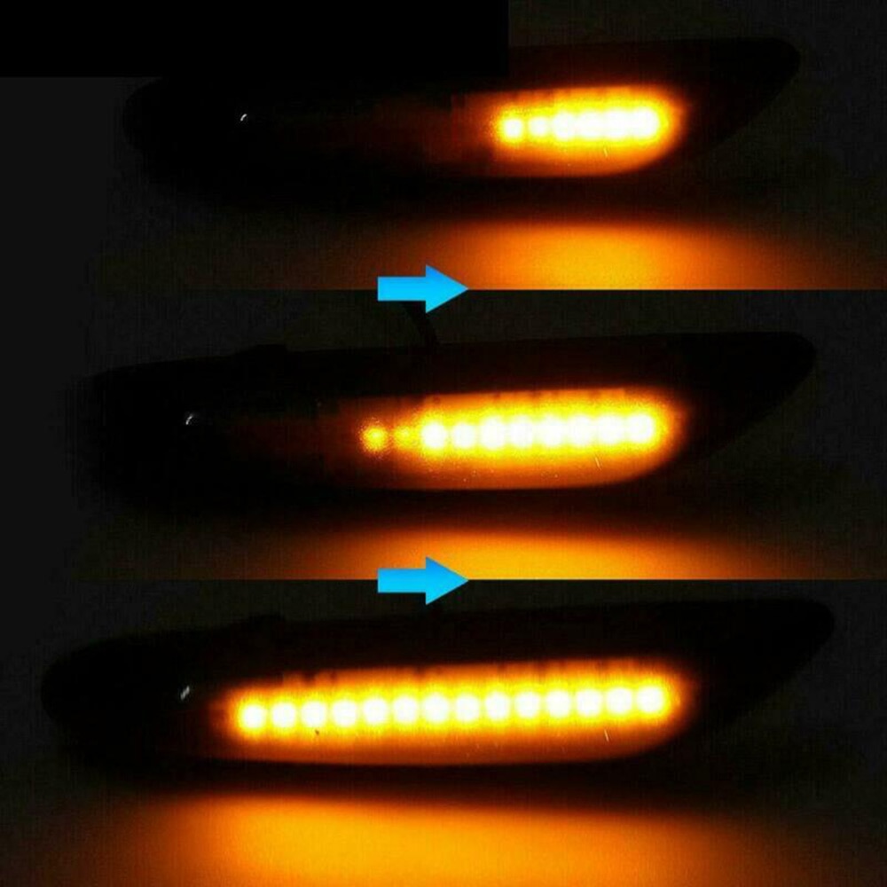For BMW E90 E91 E92 E60 E87 Turn Signal Light Dynamic LED Side Marker