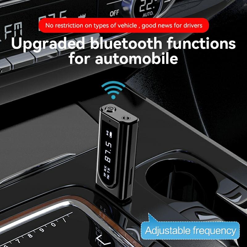 Ddj usb bluetooth 5.0 adapter, drahtloser sender mit lcd-display, usb-bluetooth-empfänger für fernseher, treiberloser usb-dongle 3.5mm