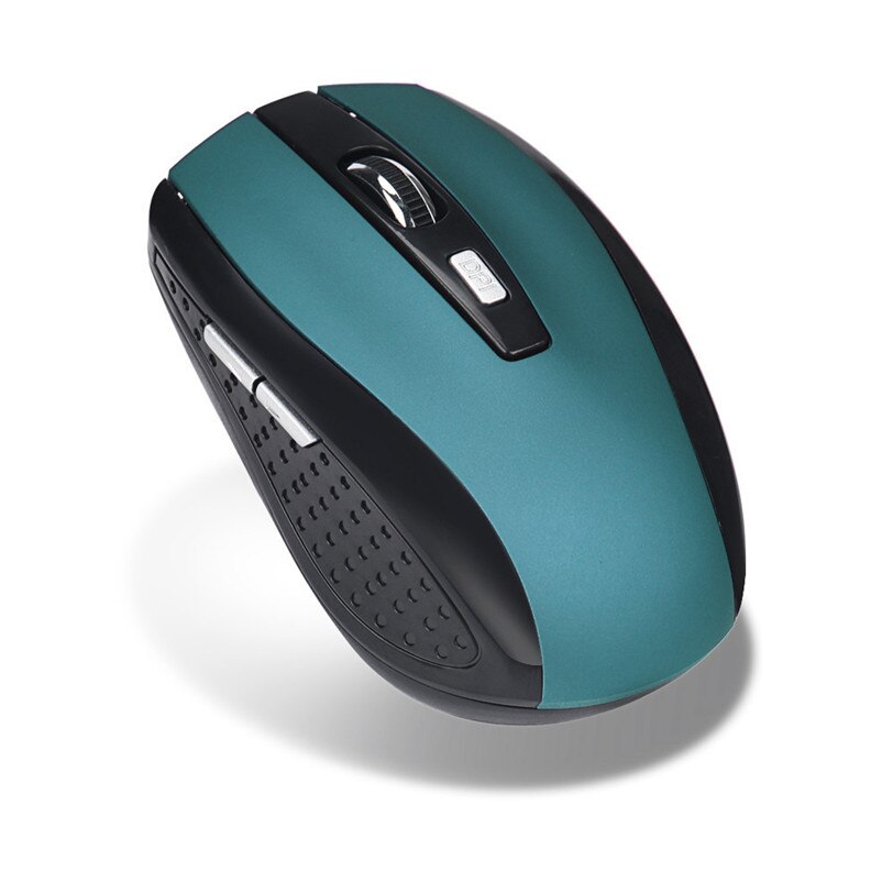2.4GHz Wireless Gaming Mouse 6 Tasti Ricevitore USB Pro Gamer Mouse Per PC Del Computer Portatile Del Desktop Professionale Mouse Del Computer: Blu