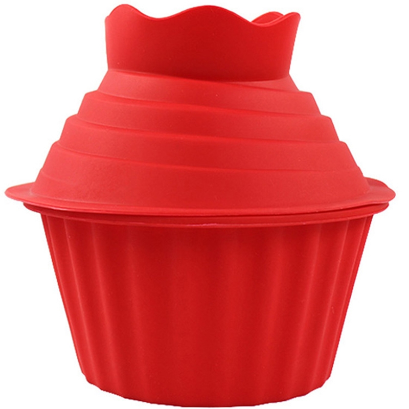 Hochwertige Silikon-Riesen-Cupcake-bilden, 3 Stück Cupcake-Silikonform mit großem Oberteil, hitzebeständige Backwerkzeuge, Backmaschine K950