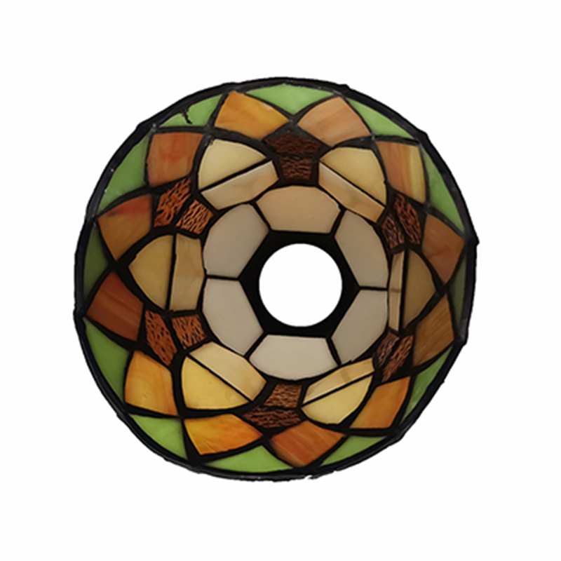 2PCS Tiffany Style Glass Lampshade 1-5/8-inch fitter for Wall Lamp and Pendant Light