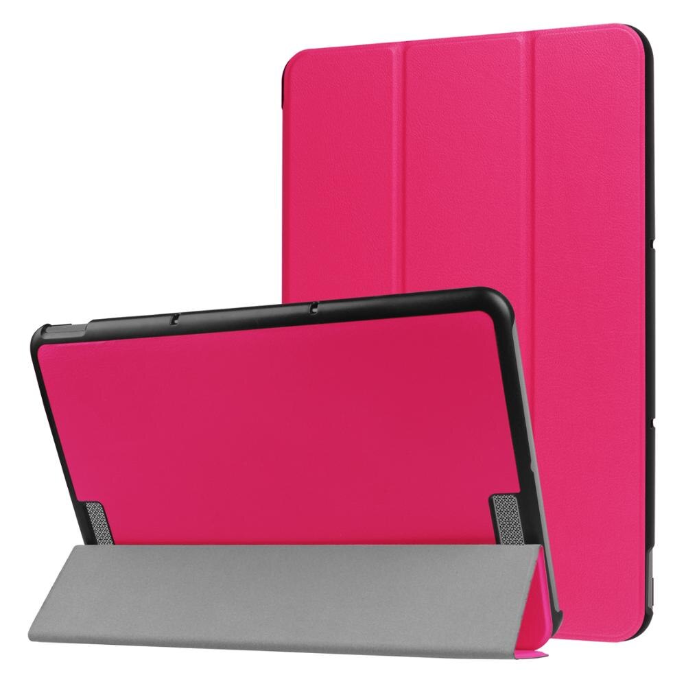 Case Voor Asus Transformer Boek T101HA, ultra Slim Tri-Fold Leather Stand Cover Met Auto Wake/Sleep Voor Asus 10.1 ''Release: Rose