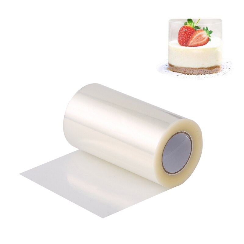 1 Roll Taart Film Transparante Cake Kraag Keuken Acetaat Cake Chocolate Candy Voor Bakken Tools Duurzaam 8Cm * 10M/10Cm * 10M/15Cm * 10