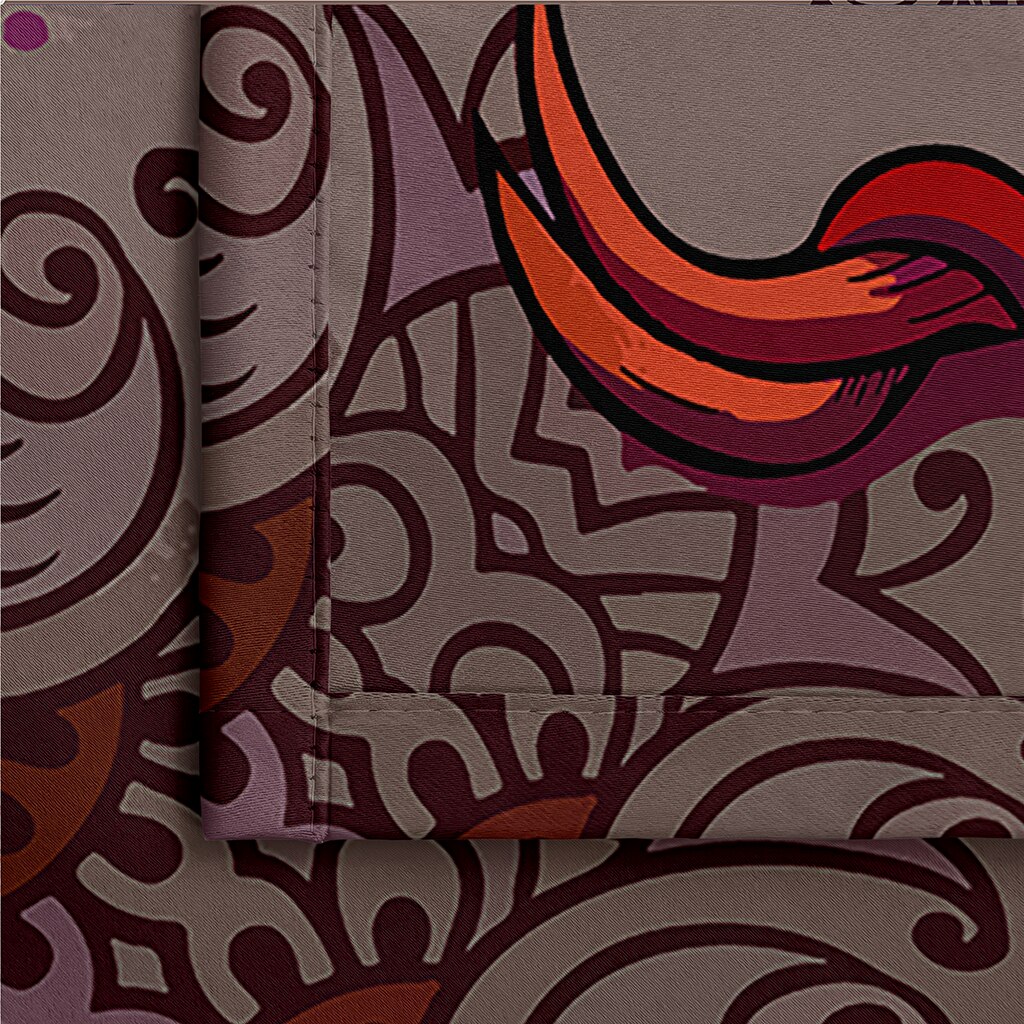 Striped Tree Drawing Printed Curtain Living Room Bedroom Curtain Home Decoration Curtain Adult Essential Curtain