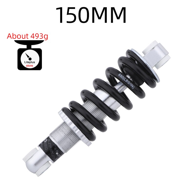 KS EXA Mountain Bike Rear shock Absorber 165mm 150 155 160mm Folding Bike Spring Shock Absorber 650 lbs: 150mmX650LBS