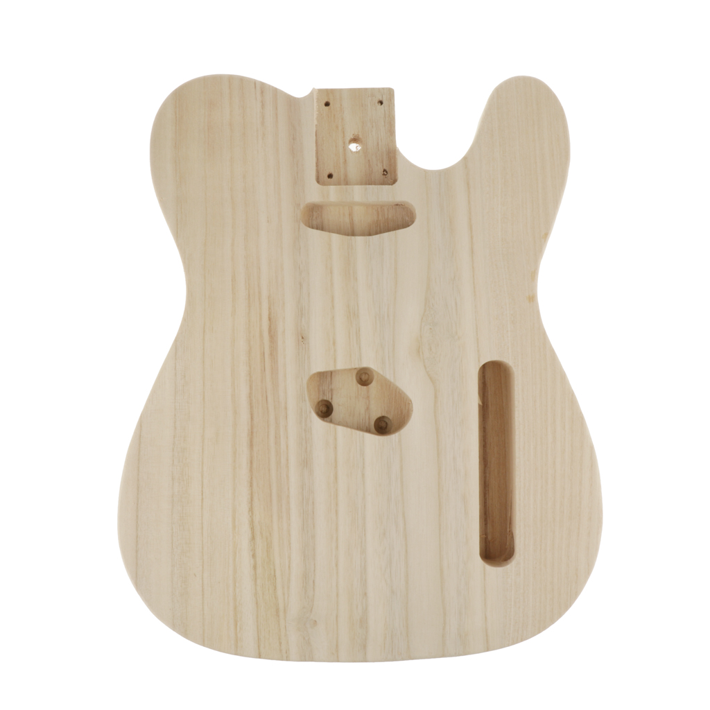 Baril de corps de guitare électrique en bois de guitare de ponçage évidé solide fait main pour le remplacement de bricolage de guitare électrique de Style de Telecaster