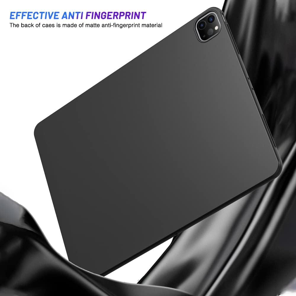Soft Case For iPad Pro 12.9 inch A2232 A2461 A2437 Flexible Silicone TPU Black Protective Shell Back Cover