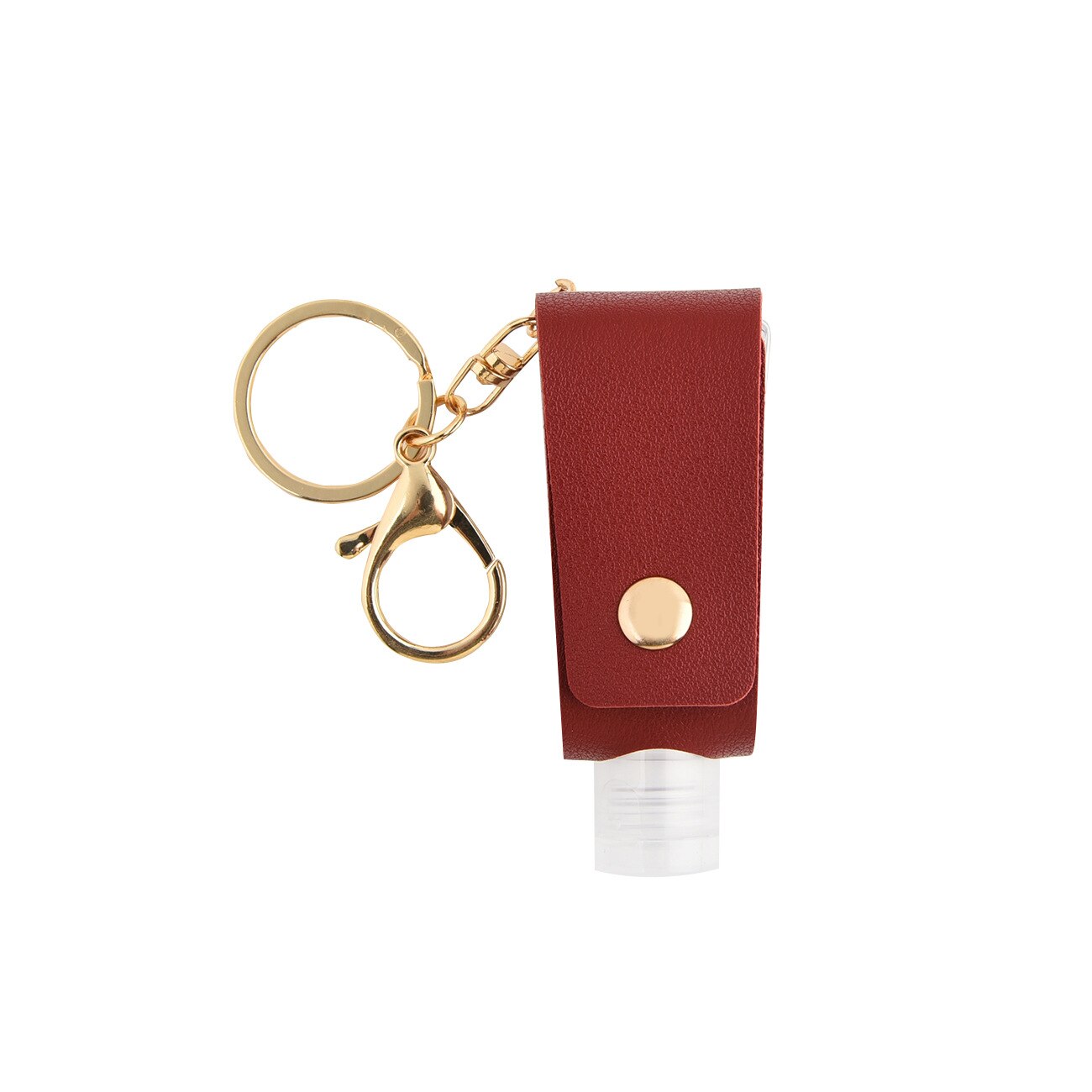 1Pcs Mini Portable Hand Sanitizer Bottle Keychain Holder Empty Refillable Travel Bottles Flip Cap Soap Containers With Keyring: Wine