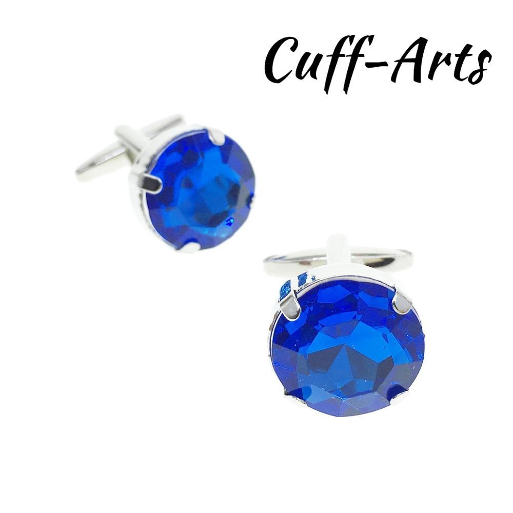 Boutons de manchette pour hommes, boutons de manchette en cristal, bijoux de couleur, boutons de manchette de chemise pour hommes, marque de luxe, boutons en cristal acrylique par cuffarts: C20125a