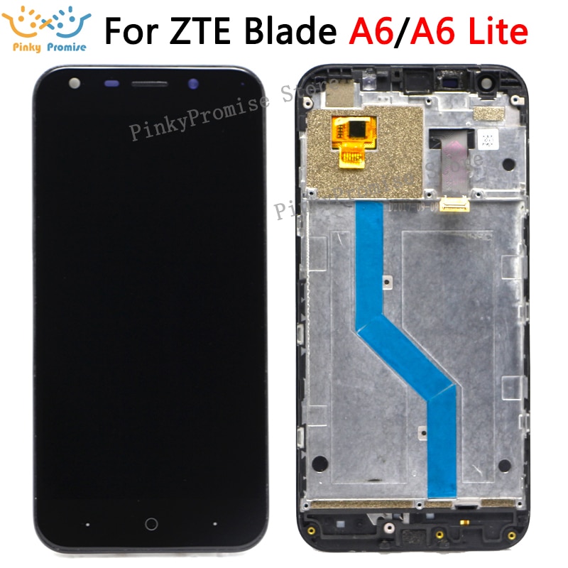 LCD Display & Touch Screen Replacement for ZTE Blade A6/A6 Lite - 5.2" 1280x720 IPS - Includes Frame & Tools
