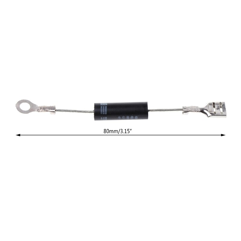 Rectificador de diodo de alto voltaje para microondas, piezas electrónicas de diodo único de 8CM, y , 5 unids/set por juego