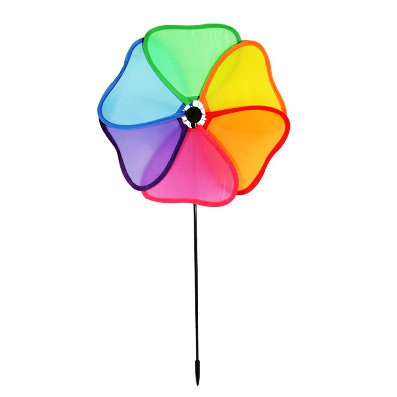 Colorful Flower Wind Spinners Lawn Pinwheels Windmill Party Pinwheel for Garden K3NA
