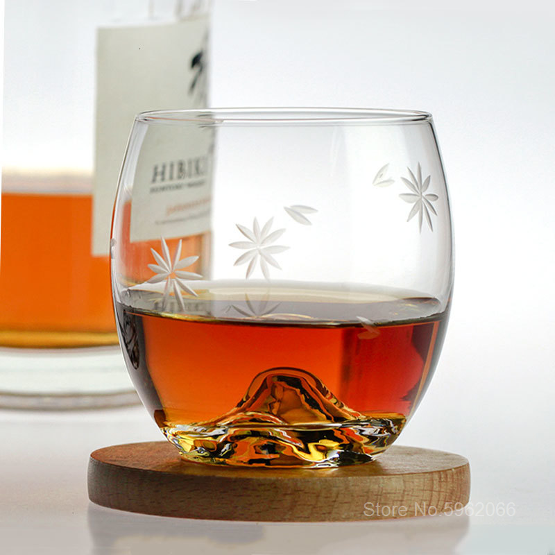 Eisberg Whiskey Felsen Glas alt gestaltet Whiskey Becher Gravur Kirsche aufbringen Eis-gekappt Berg Cognacglas Wodka XO Tasse