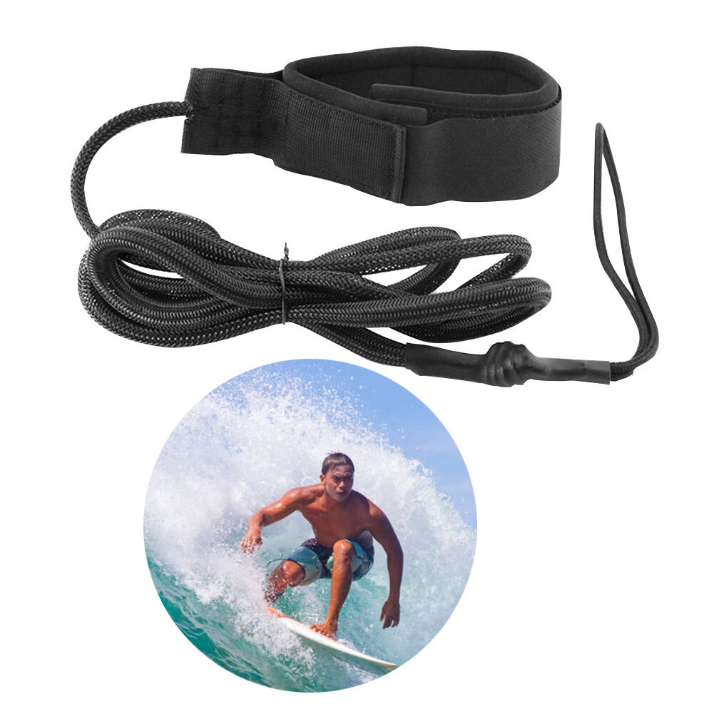 7FT/10FT 5.5mm SUP Adjustable Ankle Strap Surfboard Coiled Leash Stand