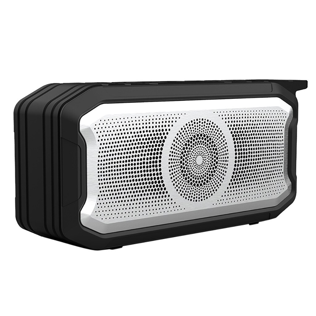 Ouhaobin bluetooth Speaker Outdoor Waterdichte Draagbare Speaker Geluid Draadloze Luidspreker Subwoofer HD Bass Stereo: BK