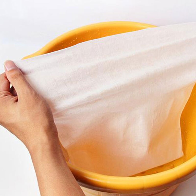 10 stuks katoenen wegwerphanddoekjes voor een schone en droge gezichtshanddoekjes met muntjes