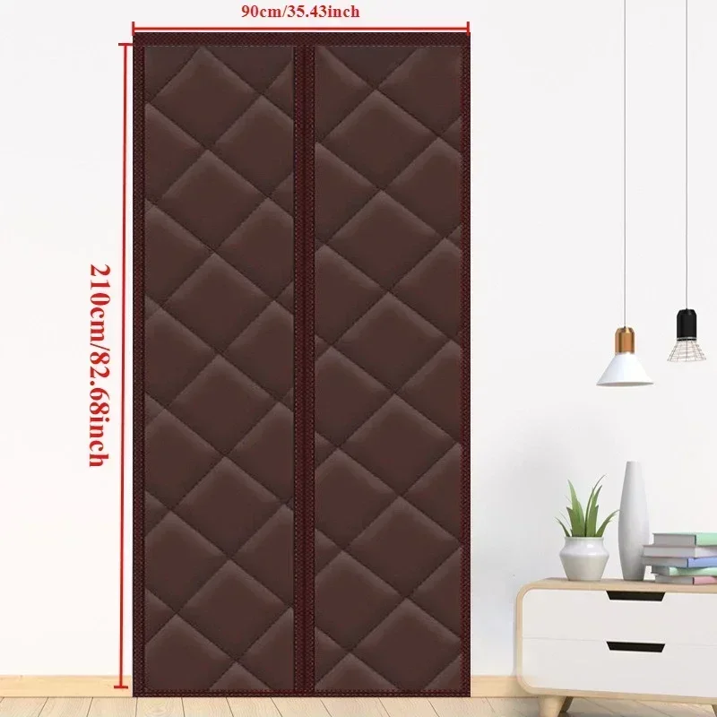 Magnetisk termisk isoleret dørgardin efterår og vinter fortykket isolering skillevægsgardiner vinterkolde gardiner