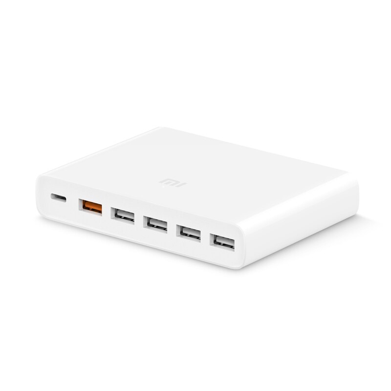 Xiaomi-cargador USB Original de 6 puertos, 60W, QC 3,0, USB-C, salida tipo C y USB-A, carga rápida para teléfono inteligente, tableta y PAD: Default Title