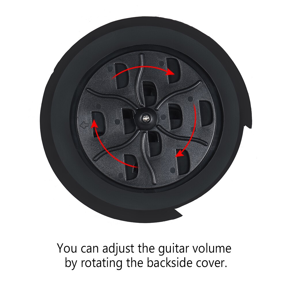 Flanger FS-08 Professionele ABS + Rubber Gitaar Akoestische Sound Hole Cover Quick & Easy Installatie & Removal