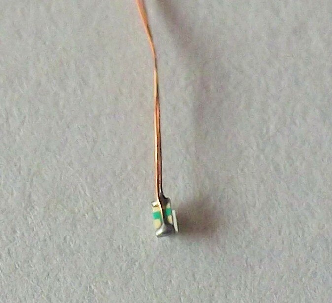 Q0603W WHITE 20pcs 0.1mm Enameled Copper Wire Wired Leads Pre-soldered SMD Led 0603 Model Layout Car DIY