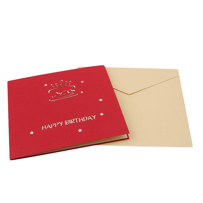 Birthday 3D Cake Card Theme Handmade Birthday Greetings Cards 3D Popup Cards Birthday Card