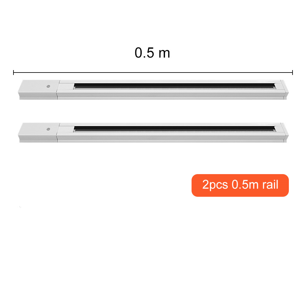 LED-Spur-Stelle Beleuchtung Schiene Spur Streifen 0,5 m 1m Weiß Schwarz 2 Draht Spur 2 Teile/los Schiene Streifen stecker Für Spur Licht führen: Blau
