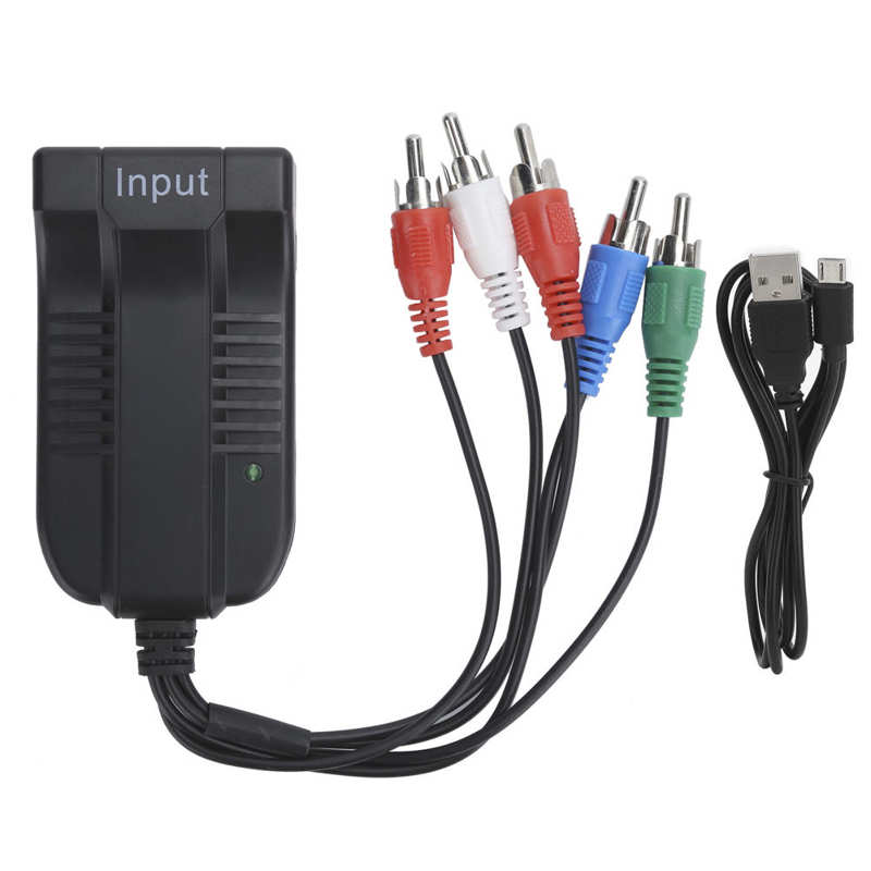RGB Component YPBPR R/L to Converter 1080P Video Audio Adapter TV BOX SS