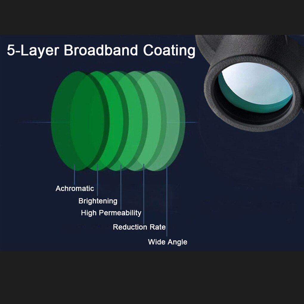 80X100 Monocular Telescope BAK4 Optical Prism Waterproof HD Telescope For Outdoor Birdwatching High Definition Night View