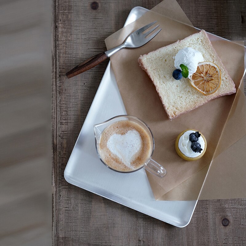 Rectangle Breakfast Dishes and Plates Sets Dessert Cupcake Cake Coffee Fruit Tray for Coffee Shop Tableware Home Storage Plates