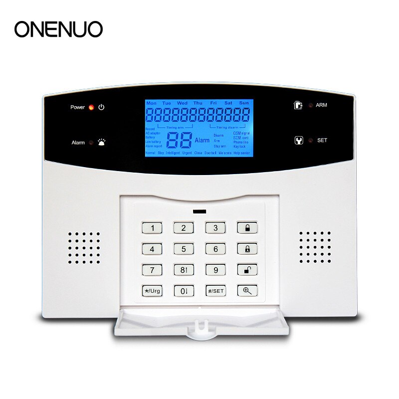 Wireless Home Security System Remote Control Intelligent Voice Prompt House Business GSM Burglar Alarm Auto Dial: Army Green