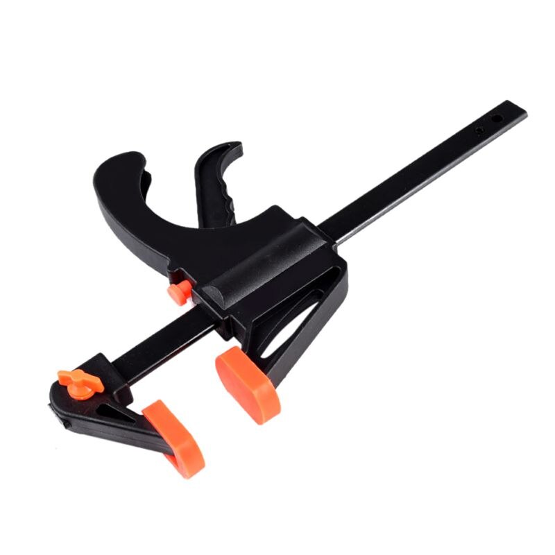 4 Inch Wood Working Clamp Grip Heavy Duty F Clamp Clip Wood Working Quick Grip Bar Woodworking Clamps Ratchet Release Squeeze