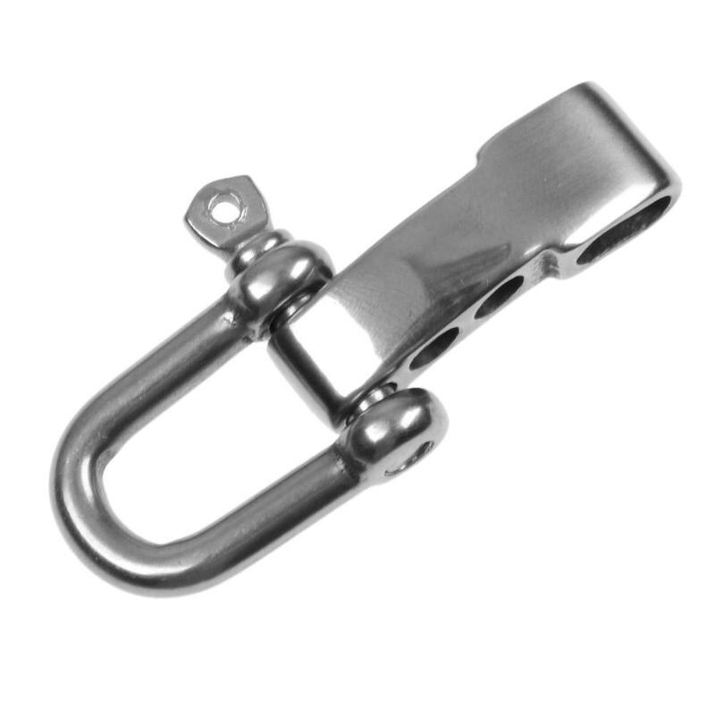 Stainless Steel U Anchor Shackle Screw Pin Outdoor Paracord Bracelet Buckle