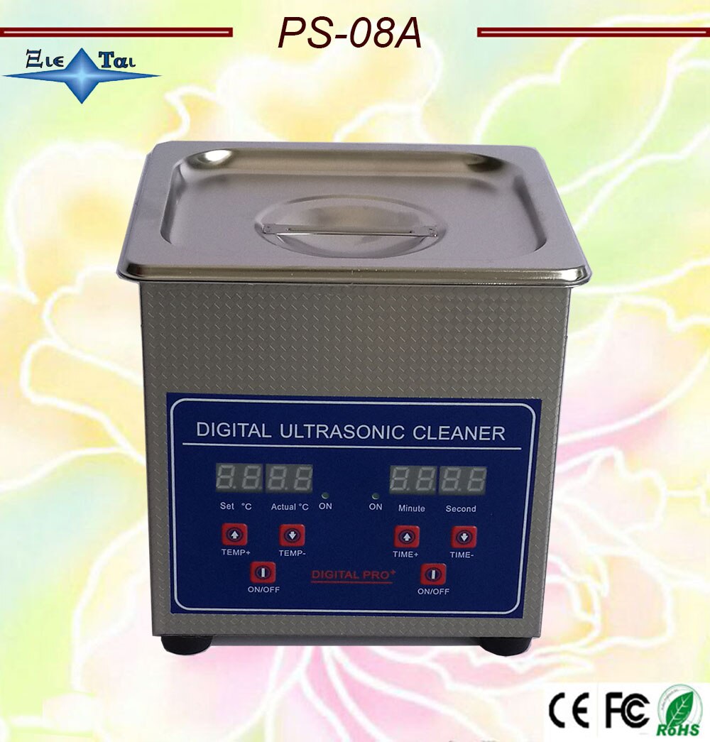 Globus 110 V/220 V PS-08A 60W kleine Digital Ultraschall Reiniger 1.3L für gläser,, rasiermesser, schmuck Reinigen kostenloser korb