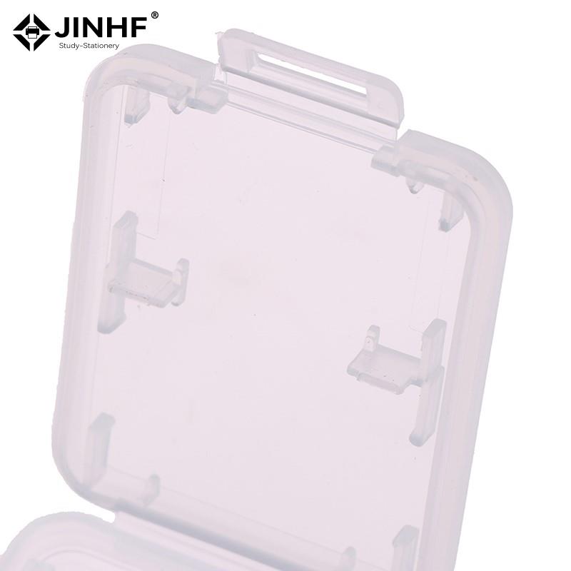 Transparente Hard Memory Card Storage Box, 8 em 1, Micro SD, SDHC, TF, MS, Protector Holder, Hard Case, Storage Box, 2Pcs