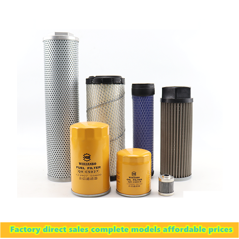 Für xcmg xe35u Bagger öl Diesel- Luftfilter Element Hydrauliköl Einlass Öl rücklauf Filter Element Pilot Filter Element Teile