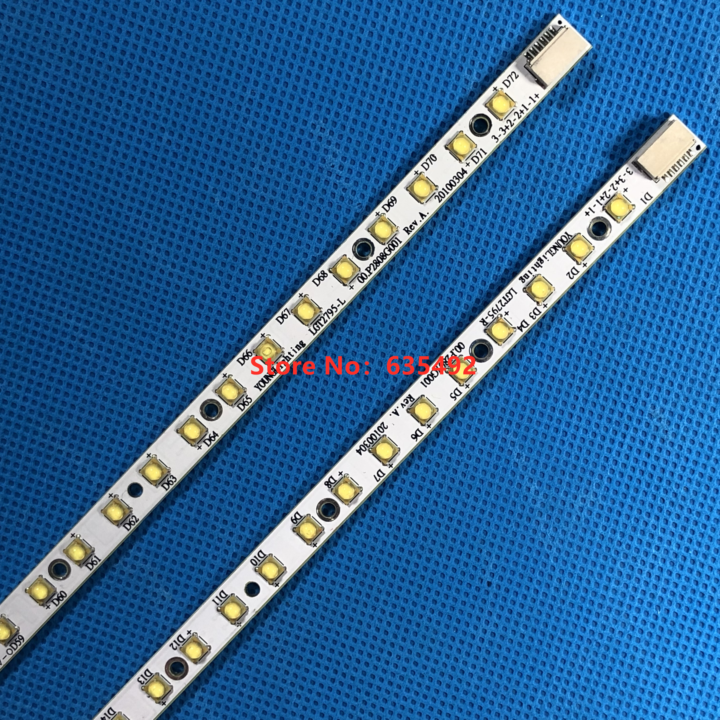 1set= 2 PCS 310mm LED Backlight 36LED For 27inch TV GT2781 GT2795 R L LM270WQ1 SD C2 LM270WQ1 SDA2 00.P2808G00100.P2807G001