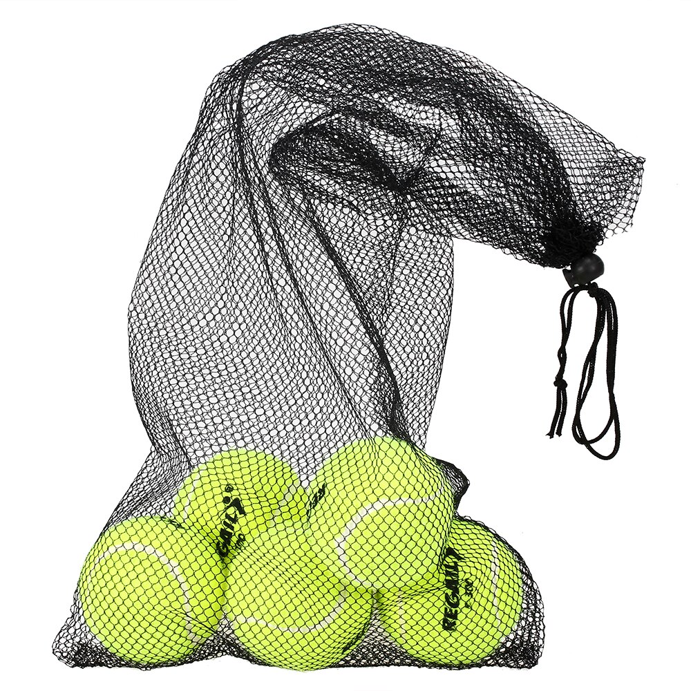 Pack of 12 Pressureless Tennis Balls with Mesh Bag Rubber Bounce Training Practice Tennis Balls Pet Toy Dog Chew Signature ball