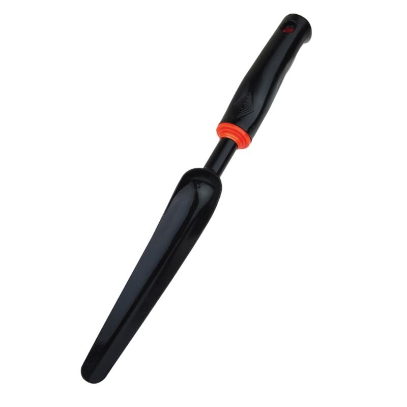 Pala portátil de jardín puntiaguda pala multipropósito duro de acero al carbono mango plástico excavación paleta bonsái hogar: 36cm