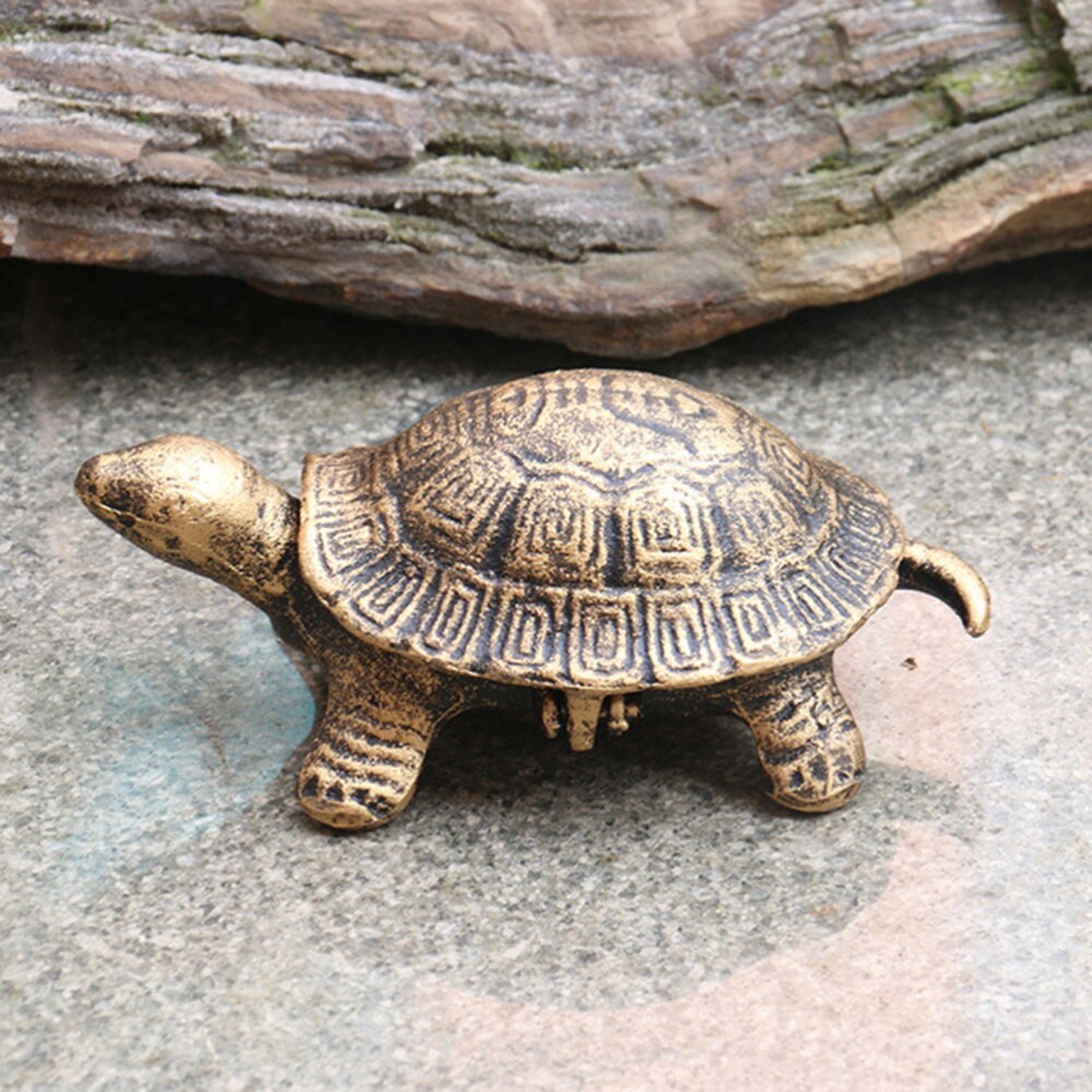 1PC Turtle Ashtray Crafts Cast-iron Metal Turtle Ashtray Decor Retro Turtle Ashtray Ornament Personality Turtle Ashtray: Default Title