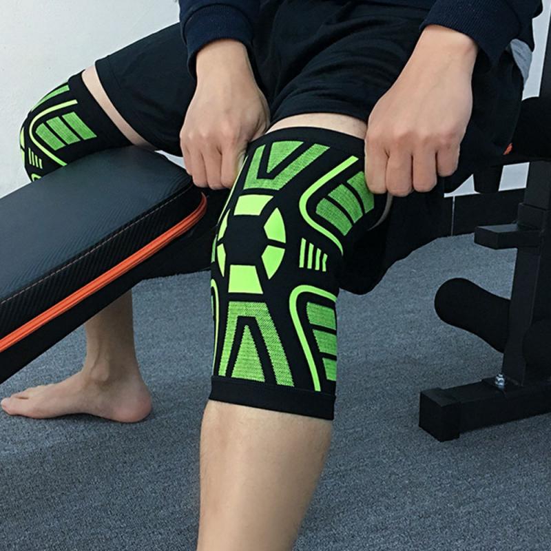 1 stk knæpuder sport fitness knæpude fitness gear bøjle løbe basketball volleyball støtte knæpude sikkerhed knæ bøjle