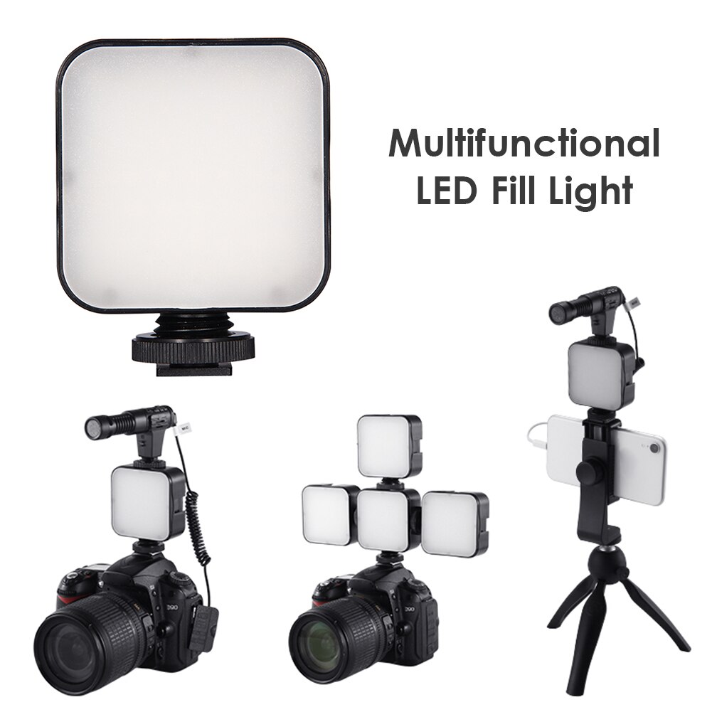 5W LED Selfie Vlog Riempire Foto Luce per DSLR Durevole Pratico Multi-funzionale Classic Camera Video Studio Accessori