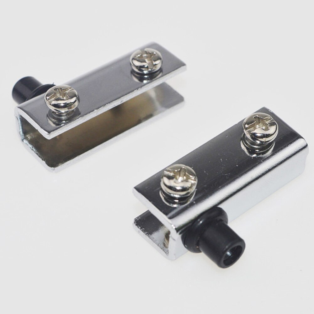 Hinge Metal Chrome Plated Cupboard Flush-fitting Anti-Corrosion Clamp Cabinet Ironmongery Glass Door