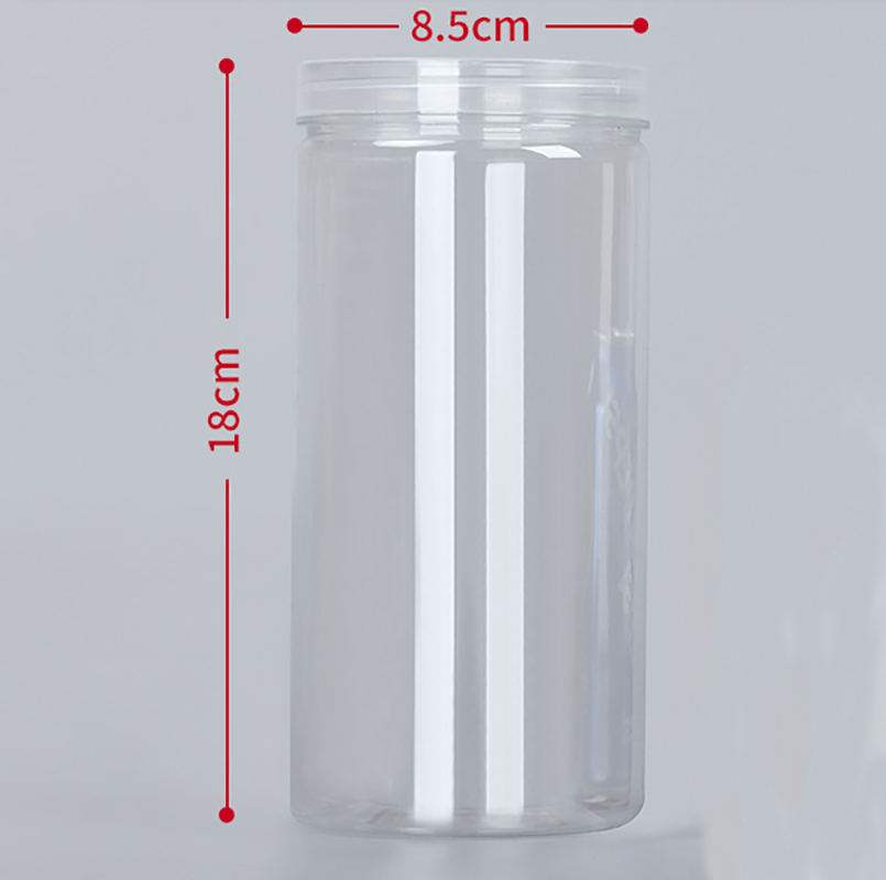 Transparenter versiegelter Tank Lebensmittel versiegeltes Glas mit Deckel Kunststoff kreisförmige Aufbewahrung eimer Dosen Nussglas Sonstiges Getreide tank